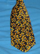 Tie Colorful Yellow flowes