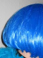 Blue carnival Wig