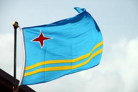 Flag Blue Yellow star