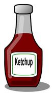 ketchup sauce tomato drawing