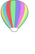 balloon hot air fly drawing