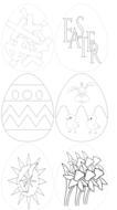 easter symbols as a drawing