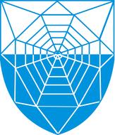 painted web on the coat of arms