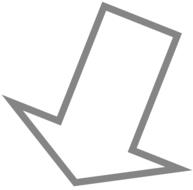 arrow left down direction drawing