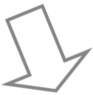 gray down arrow