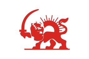 red sun sword lion drawing