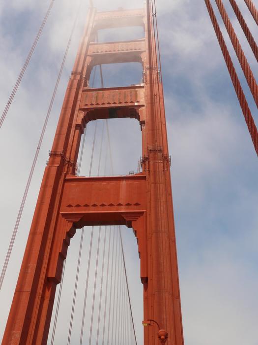 Golden Gate Bridge red