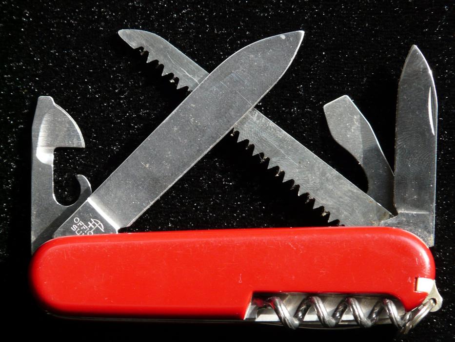 clipart of pocket multifunctional knife