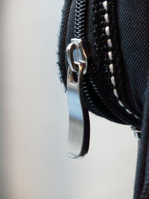 black zipper in closeup