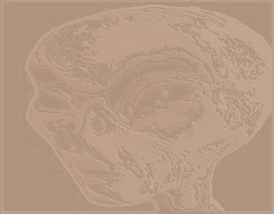 stone alien polished drawing