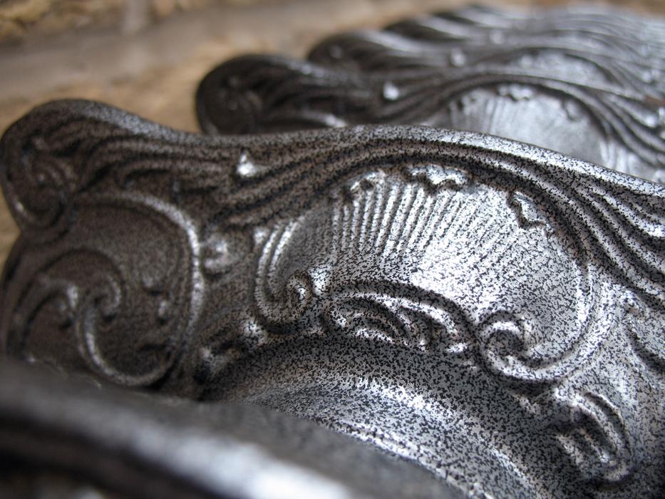 photo of the top of a vintage radiator