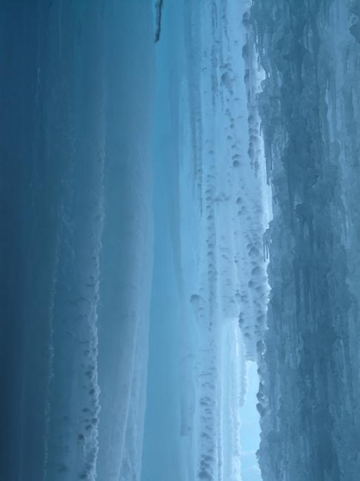 shining large icicles