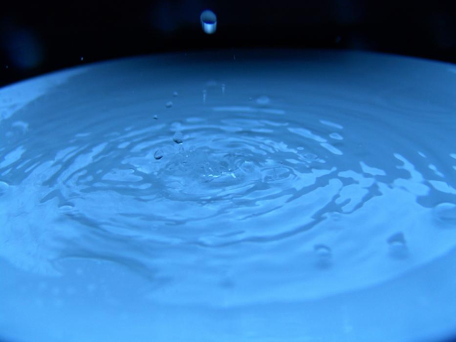 ravishing Drop Of Water Blue