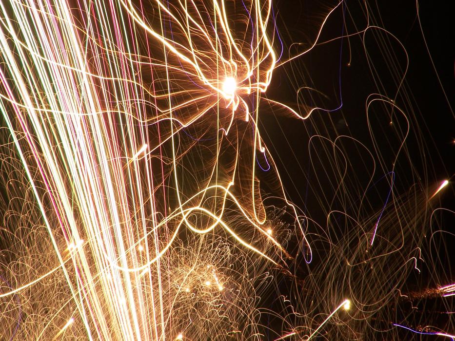 photo of fireworks in the sky