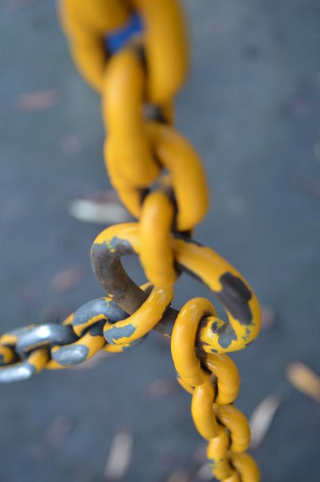 Yellow Metallic Chain