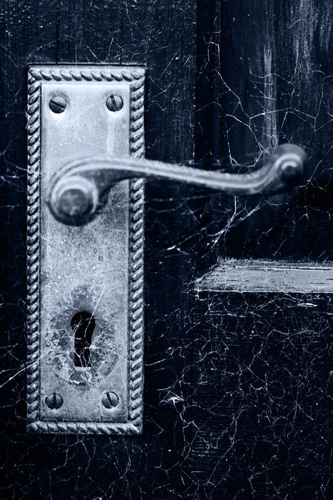 cobwebs on the door handle