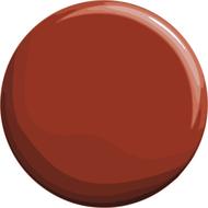 painted red-brown button
