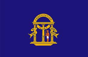 georgia flag non official drawing