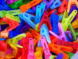 Clothespins Colorful
