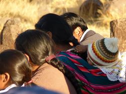Peruvian's Hairstyles from upper view