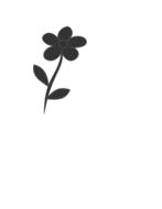 painted black flower on a white sheet