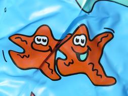 Plastic Wrap Comic Figures star drawing