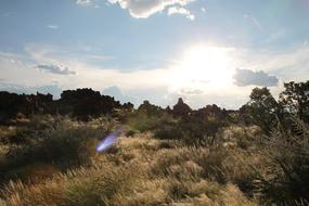Sky Clouds and Steppe
