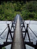 Suspension Bridge and River