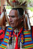 Powwow Native man