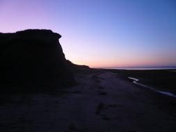 Morning Dawn in pink blue sky