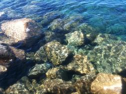 clear water over stones