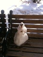 Snowman Bench