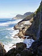 landscape of Coastal Line in Oregon Usa