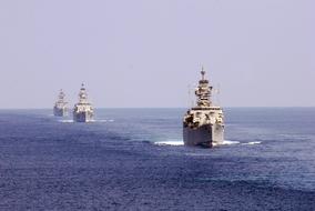 Ship Army on sea