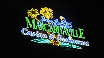 Sign Casino Night margarita ville