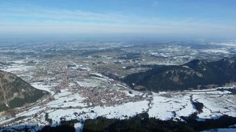 landscape of Allgau Pfronten Breitenberg