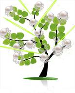 tree pearls imaginary clipart