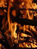 Fire Flame Brand hot