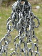 shiny Chain Links Of The Iron