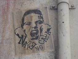 Nobody Shut Us Graffiti Protest drawing