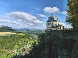Elbe Fortress on a rock