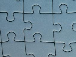 Puzzle Pieces blue