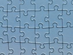 Puzzle Pieces blue memory cards
