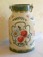 colorful pot for milk