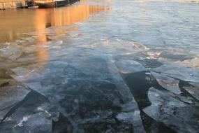 Ice Floes Frozen water at Winter