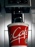 red mug with hot drink