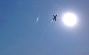 Patrol Of France Fighter Jet at fligth