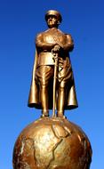 golden Ataturk Sculptures Bust