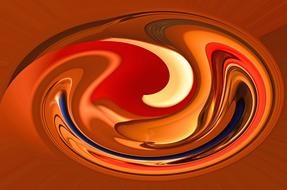 Spinning Colorful Orange