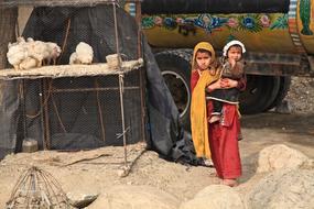 Children Sisters afghanistan